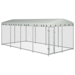 vidaXL koeraaed katusega 8 x 4 x 2 m