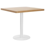 vidaXL bistroolaud, helepruun, 80 x 80 cm, MDF