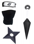 M&auml;nguasi M&auml;&auml;ra Naruto - Kunai + Shuriken + Headband + Mask