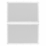 vidaXL peotelgi k&uuml;lgseinad 2 tk, v&otilde;rk, valge