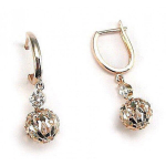 Kuldk&otilde;rvar&otilde;ngad Teemanttolm punasest 585 peenest kullast