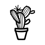 Metallist seinadekoratsioon Cactus