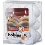 floating candles 4,5 cm wax white 10 pieces -