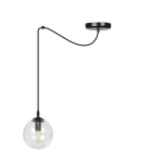 Emibig rippvalgusti Gigi 1 Black/Transparent