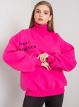 Fuksia polsterdatud dressipluus.