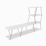 TV-laud Kalune Design Ilgaz, valge