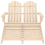 Dvivietė sodo Adirondack kėdė ir otomanė