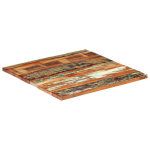 vidaXL ruudukujuline lauaplaat 80 x 80 cm 25&ndash;27 mm taaskasutatud puit