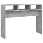 vidaXL konsoollaud, betoonhall, 105x30x80 cm, puitlaastplaat