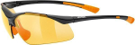 Spordiprillid Uvex Sportstyle 223, mustad/oranžid