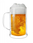 Vialli Design &otilde;lleklaas topeltklaasist seinaga Amo, 500 ml