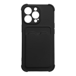 Card Armor Case cover for Xiaomi Redmi 10X 4G / Xiaomi Redmi Note 9 card wallet Air Bag armored housing black (Black)