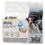 Croci Dog Nappy koerte m&auml;hkmed, suurus L, 34-48cm, 10tk.