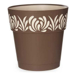 Self-watering pot Gaia pruun plastmass (25 x 25 x 25 cm)