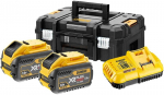 Kiirlaadija DeWalt 18V XR ja FlexVolt akudele + 2 x 12 Ah Flexvolt aku