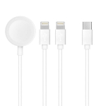 Apple Watch ja 2x iPhone 3 in 1 laadimisjuhe USB-C (1m)