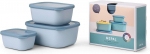 Mepal Multicsils Set Cirqula ristk&uuml;likukujuline 3-osaline (750+1500+3000 ml) P&otilde;hjamaade sinine-sch&uuml;ssest-color-color-color-color-topp-stockpings-stracket-dishwasher, Polypropyleen, High
