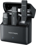 Vention juhtmevaba lavalier mikrofon 2 tk Usb-c laadimiskarbiga