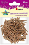 Puidust riiden&otilde;elad naturaalne 25tk - Titanum