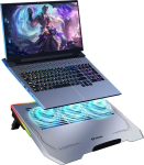 MOZOS jahutusalus s&uuml;learvutile LS6-RGB, 3 ventilaatorit, RGB