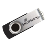 USB pulk Mediarange USB m&auml;lupulk MR912, 64GB, USB 2.0, 20MB/s lugemine, 8MB/s kirjutamine, must, h&otilde;bedane, metallkorpus
