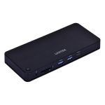 Unitek dokkimisjaam D1079A, 12in1, USB-C, HDMI 2.1, USB 4, 100W, 8K, 4K, RJ45, SD, MicroSD, 3.5mm