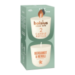 Bolsius l&otilde;hnak&uuml;&uuml;nalde komplekt Clean Light Bergamot & Neroli, 2 tk.