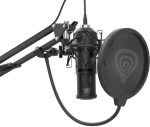Mikrofon - GENESIS - Radium 400 G2 - USB - Must - Stuudio koos k&otilde;lariga ja pop-filtriga