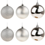 Kuuseehted, plastikust, 8 cm, 6 tk, h&otilde;bedased