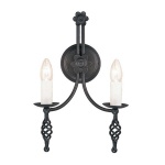 Seinavalgusti Elstead Lighting Belfry BY2-BLACK