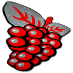 Laste vaip HAPPY C299 Viinamarjad punane