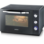 Miniahi Severin to 2073 Posable oven xxl with rotating heat 60 L with pizza stone and turns, 2,200 W, 120 min timer, black/stainless ste