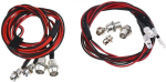 Valged LED tuled, 5mm punane, 2 tk 3mm sinine pikkus cm 72