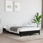 vidaXL voodiraam, must, 120 x 200 cm, kangas