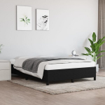 vidaXL voodiraam, must, 140x200 cm, kangas