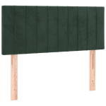 vidaXL voodiraam peats, tumeroheline, 100x5x78/88 cm, samet