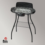 Grill - Grupo FM - BEP2000 - Valge - 47 x 23 cm
