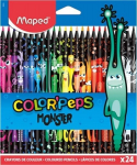 V&auml;rvilised pliiatsid Maped Color'Peps Monster, 369003, 24 v&auml;rvi