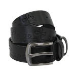 Nahast p&uuml;ksirihm ETNO mulk must 3,5 x 125 cm