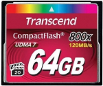 MEMORY COMPACT FLASH 64GB/800X TS64GCF800 TRANSCEND