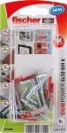 Kruviduopower 10x50 konksuga - FISCHER - 2 tk pakk - Nailon - Valge