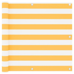 vidaXL r&otilde;dusirm, valge ja kollane, 90 x 300 cm, oxford-kangas, Įvairiaspalvis