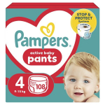 P&uuml;ks-m&auml;hkmed PAMPERS Pants, Mega Pack, 4 suurus, 108 tk