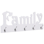 vidaXL seinale kinnitatav riidenagi, FAMILY, 74 x 29,5 cm