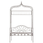 vidaXL aiapink, 122 cm, raud, antiikpruun