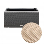 Kastmiss&uuml;steemiga &otilde;ues lillepott, kreem, 125 cm x 39 cm x 43 cm