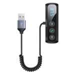 Handsfree seade USAMS SJ503 AUX/FM &ndash; Bluetooth 5.0 heliadapter, micro SD, must