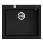 K&auml;ekivi - TEKA - Forsquare - Tegranite - 50x40 cm - Automaatne &auml;ravool - Must
