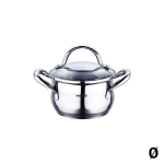 Kastrul Bergner Roostevaba teras H&otilde;bedane: M&otilde;&otilde;t - &Oslash; 24 x 13,5 cm - 5,6 L, BG-6508