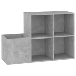 vidaXL esiku jalatsiriiul, betoonhall, 105x35.5x70 cm, puitlaastplaat